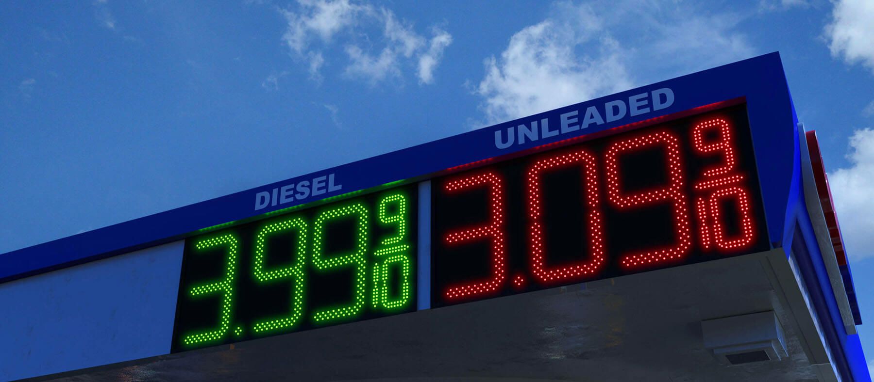 Gas Price Signs by Numeritex Displays